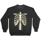 Skeleton Rib Cage Halloween Costume Crewneck Sweatshirt