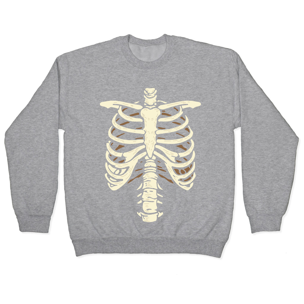 Skeleton Rib Cage Halloween Costume Crewneck Sweatshirt