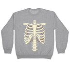 Skeleton Rib Cage Halloween Costume Crewneck Sweatshirt
