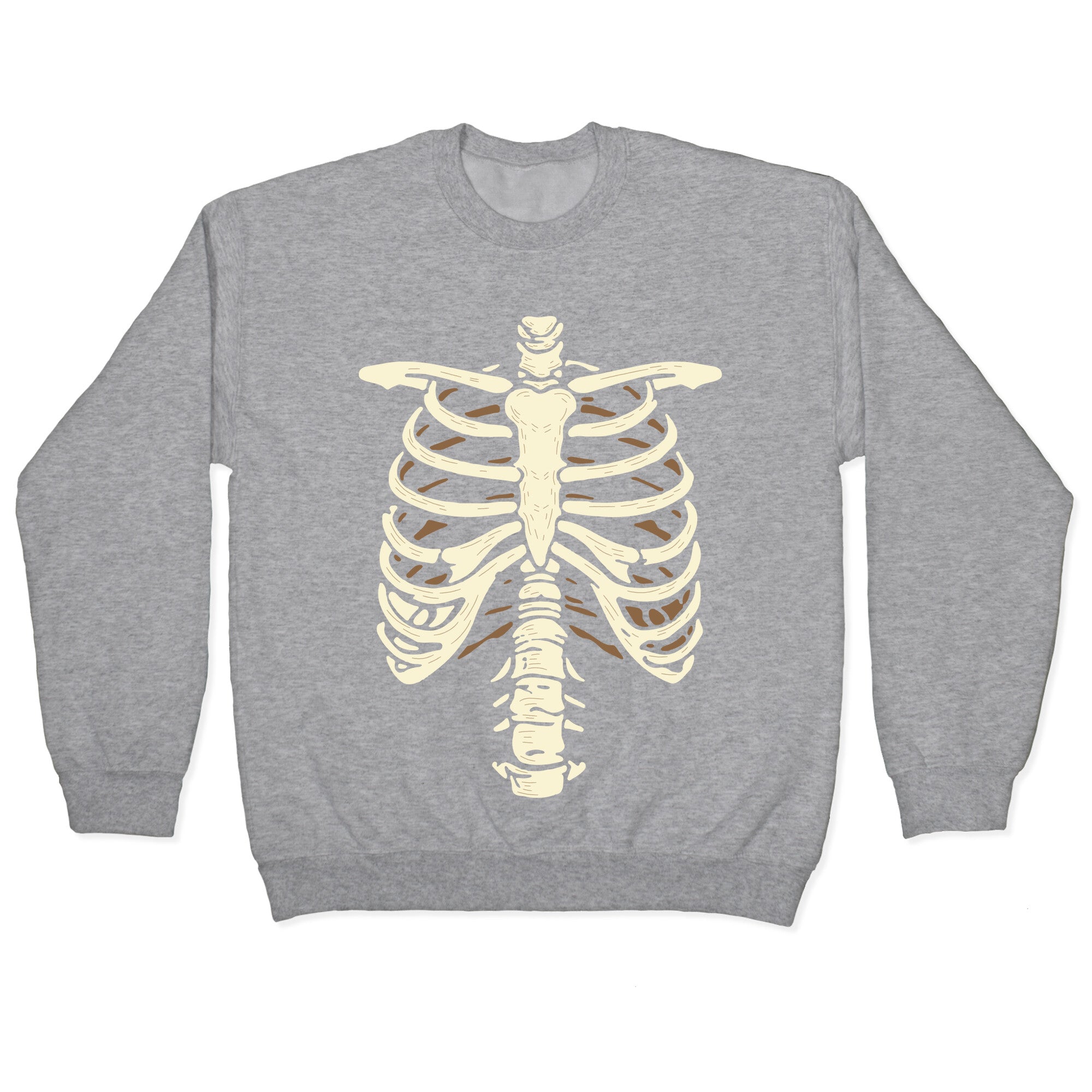 Skeleton Rib Cage Halloween Costume Crewneck Sweatshirt