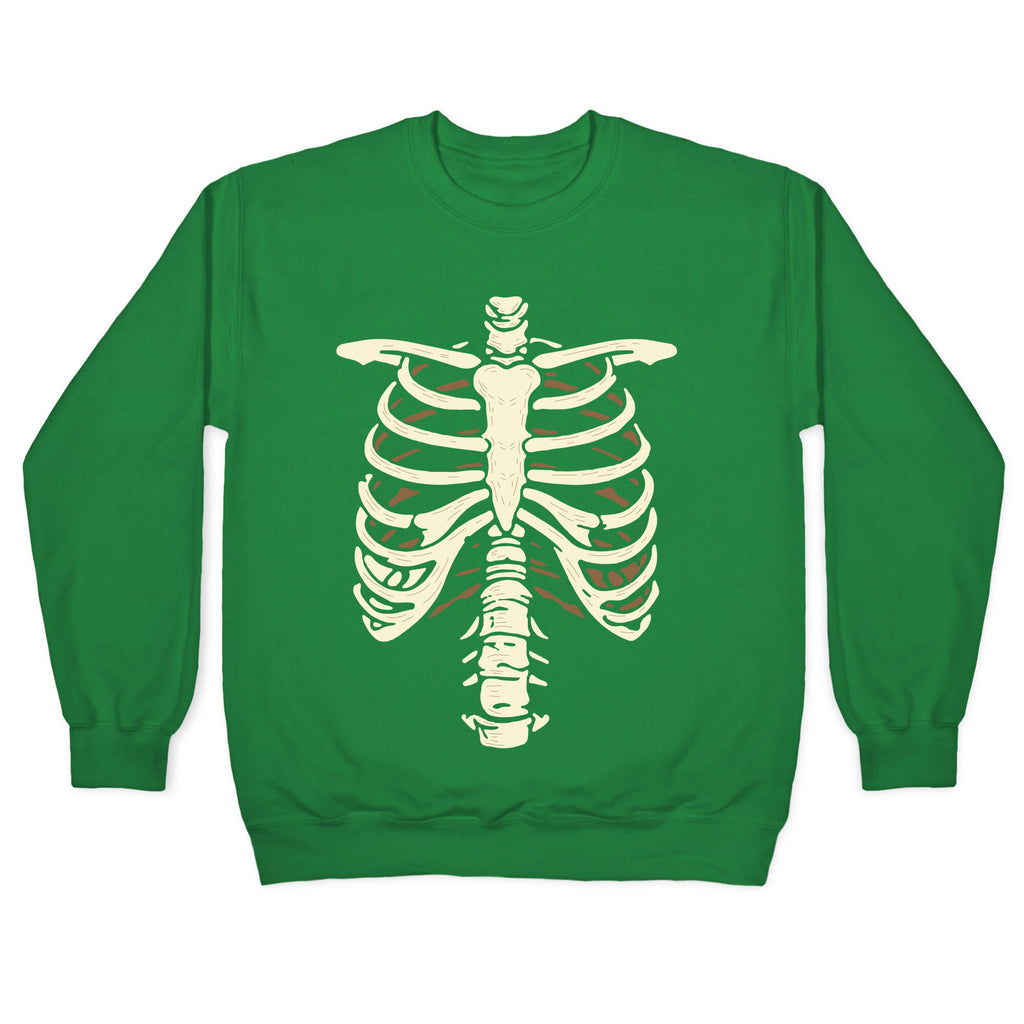 Skeleton Rib Cage Halloween Costume Crewneck Sweatshirt