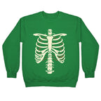 Skeleton Rib Cage Halloween Costume Crewneck Sweatshirt