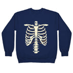 Skeleton Rib Cage Halloween Costume Crewneck Sweatshirt