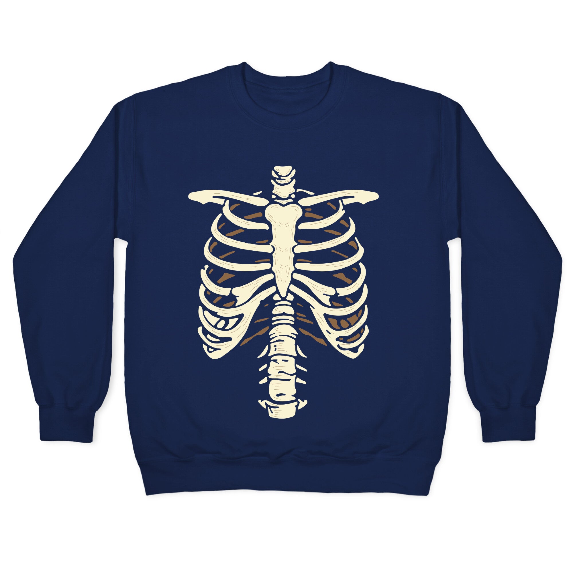 Skeleton Rib Cage Halloween Costume Crewneck Sweatshirt