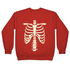 Skeleton Rib Cage Halloween Costume Crewneck Sweatshirt