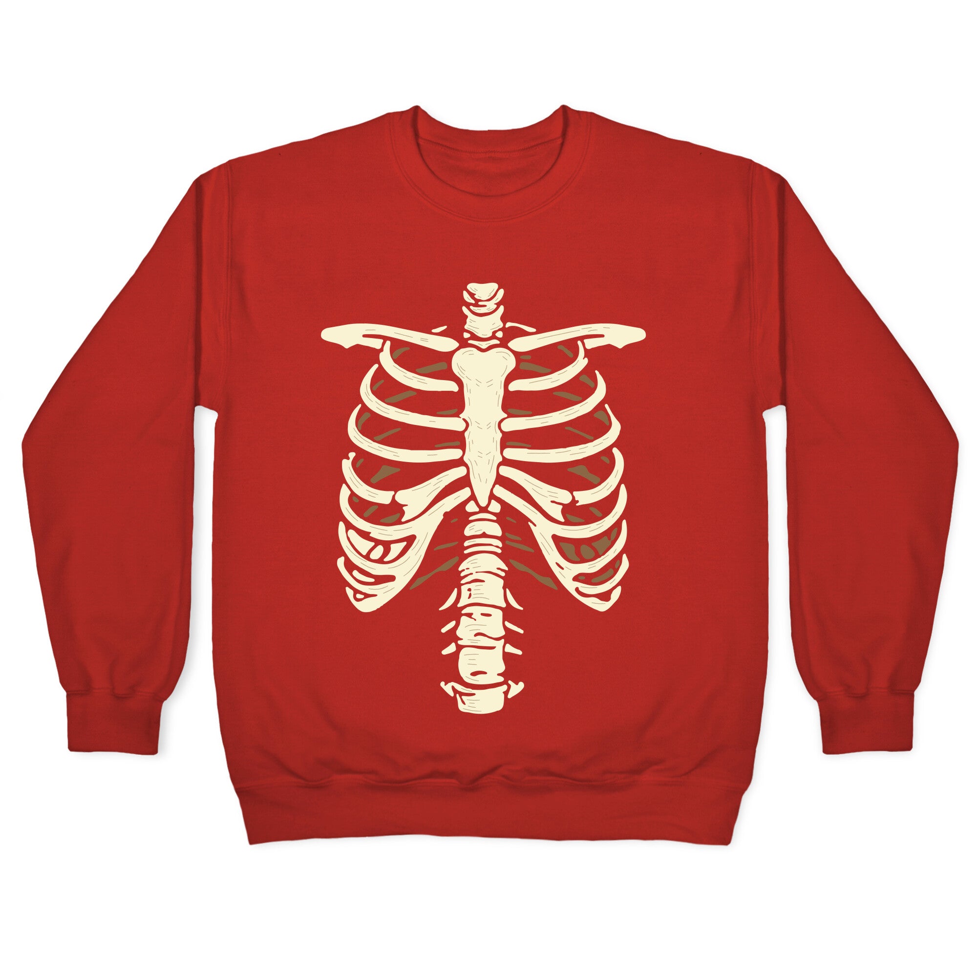Skeleton Rib Cage Halloween Costume Crewneck Sweatshirt
