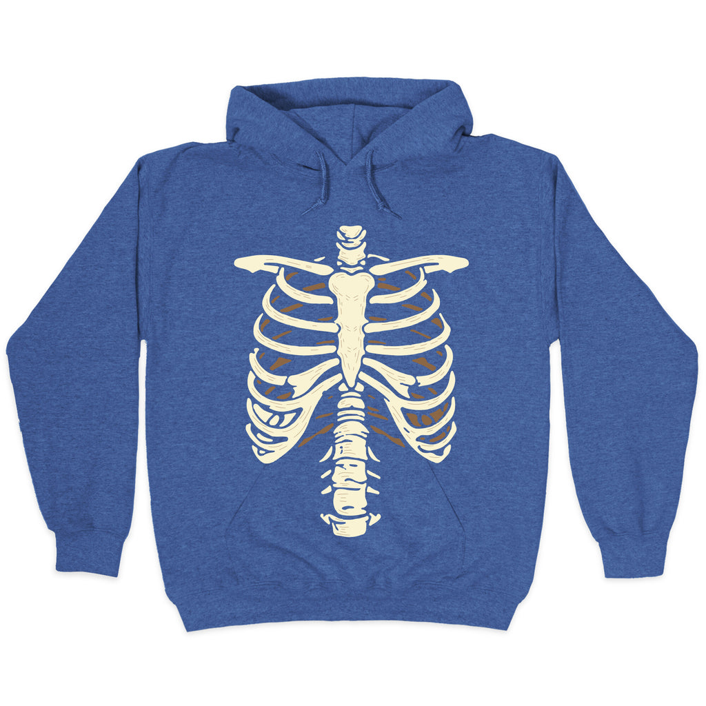 Skeleton Rib Cage Halloween Costume Hoodie