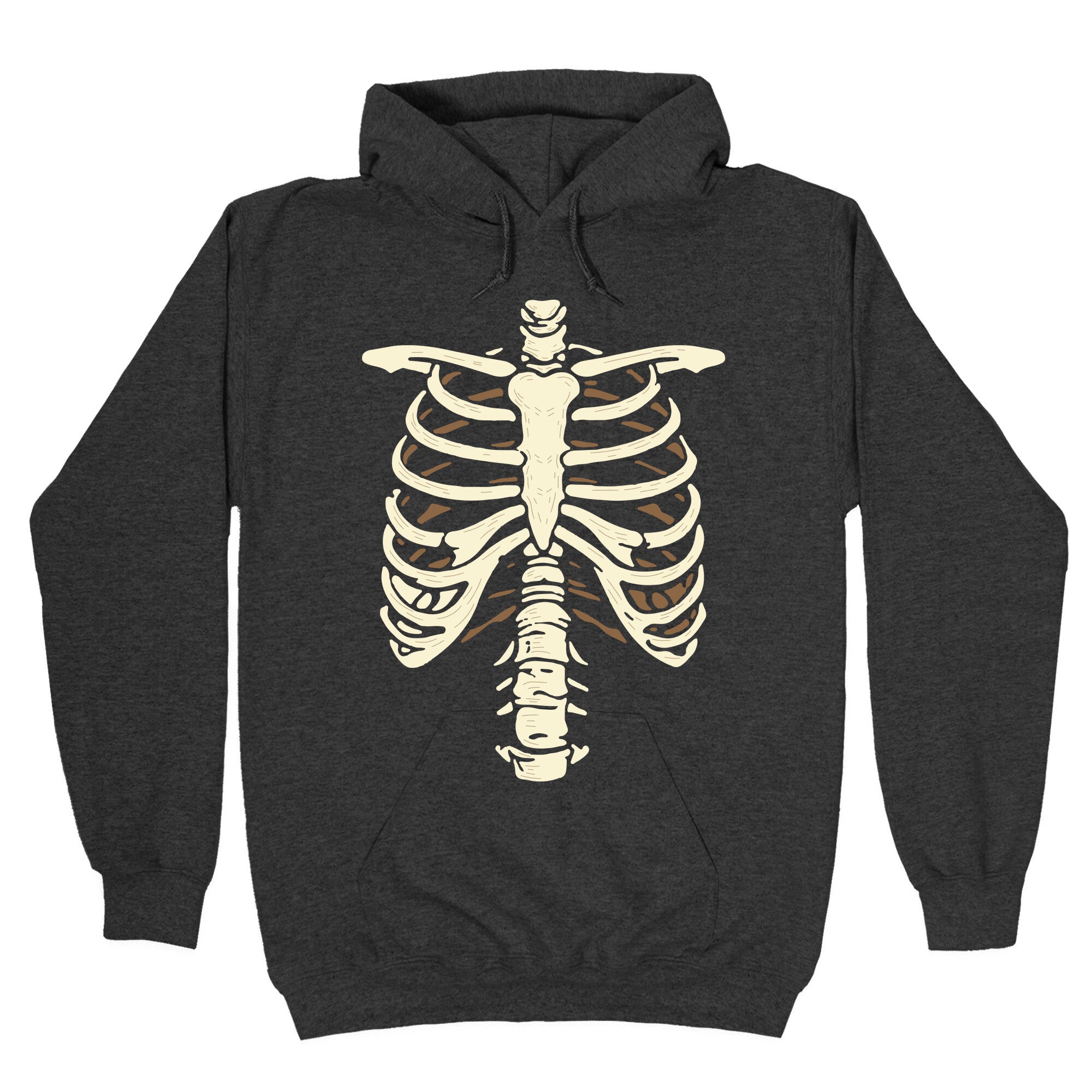 Skeleton Rib Cage Halloween Costume Hoodie