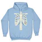 Skeleton Rib Cage Halloween Costume Hoodie