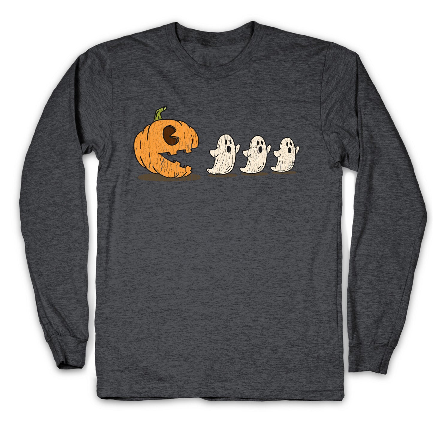 Halloween Pumpkin Ghost Game Longsleeve Tee