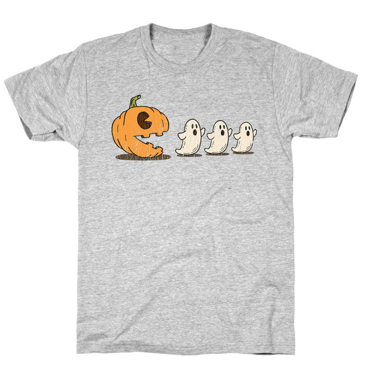 Halloween Pumpkin Ghost Game T-Shirt