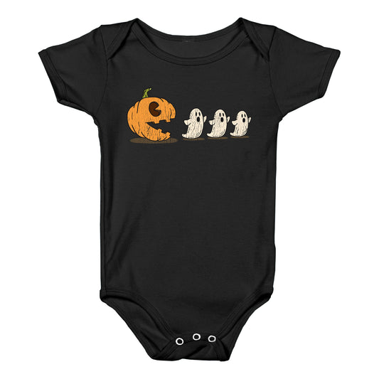 Halloween Pumpkin Ghost Game Baby One-Piece