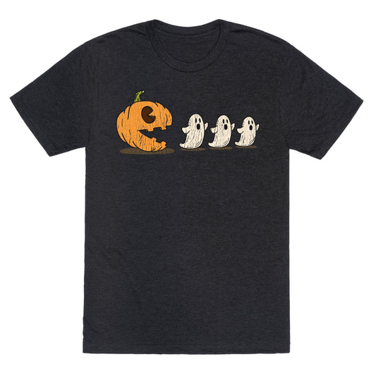Halloween Pumpkin Ghost Game Unisex Triblend Tee
