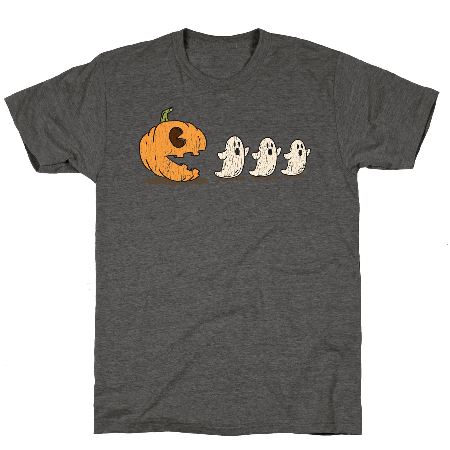 Halloween Pumpkin Ghost Game Unisex Triblend Tee