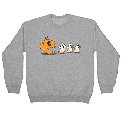 Halloween Pumpkin Ghost Game Crewneck Sweatshirt