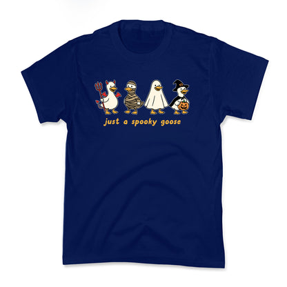 Halloween Just A Spooky Goose Kids Tee
