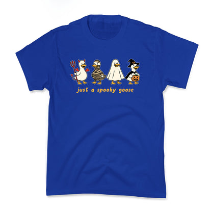 Halloween Just A Spooky Goose Kids Tee