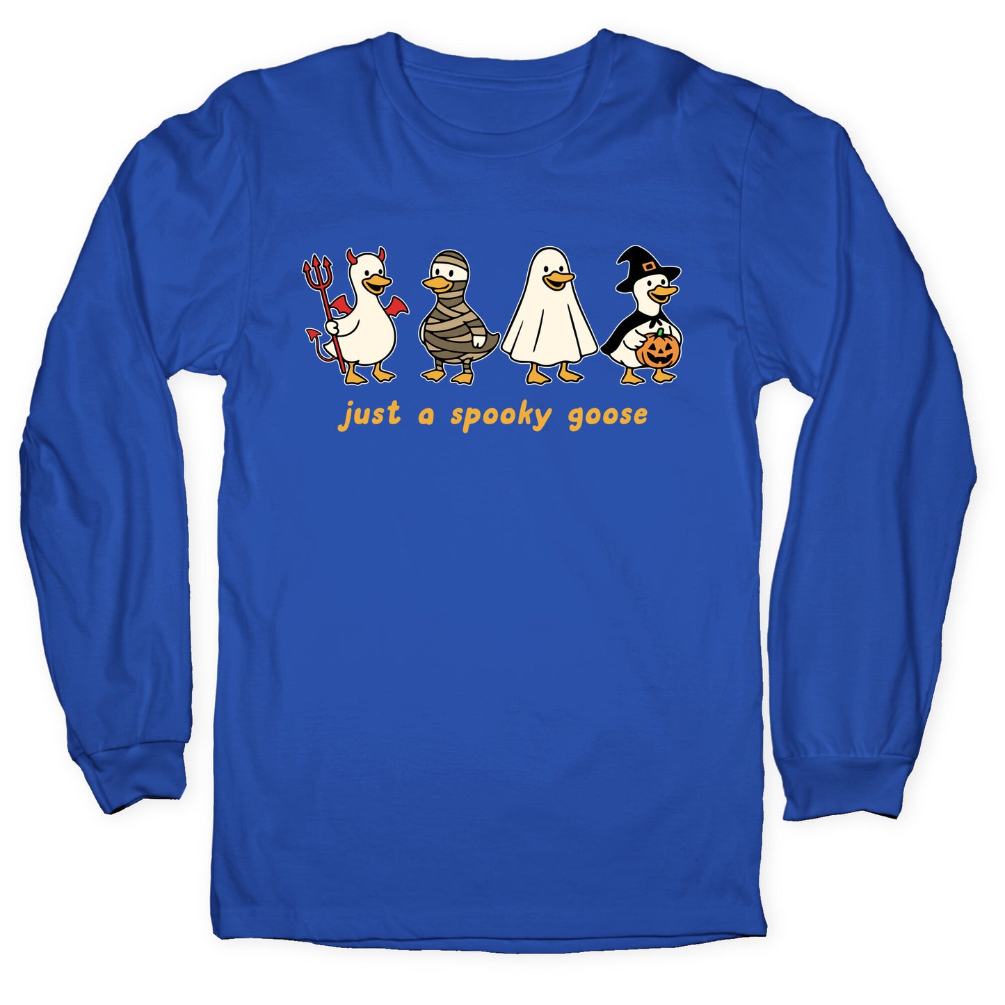 Halloween Just A Spooky Goose Longsleeve Tee