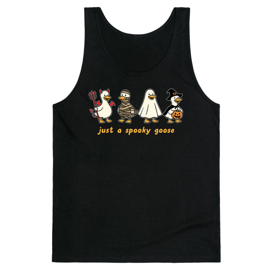 Halloween Just A Spooky Goose Tank Top