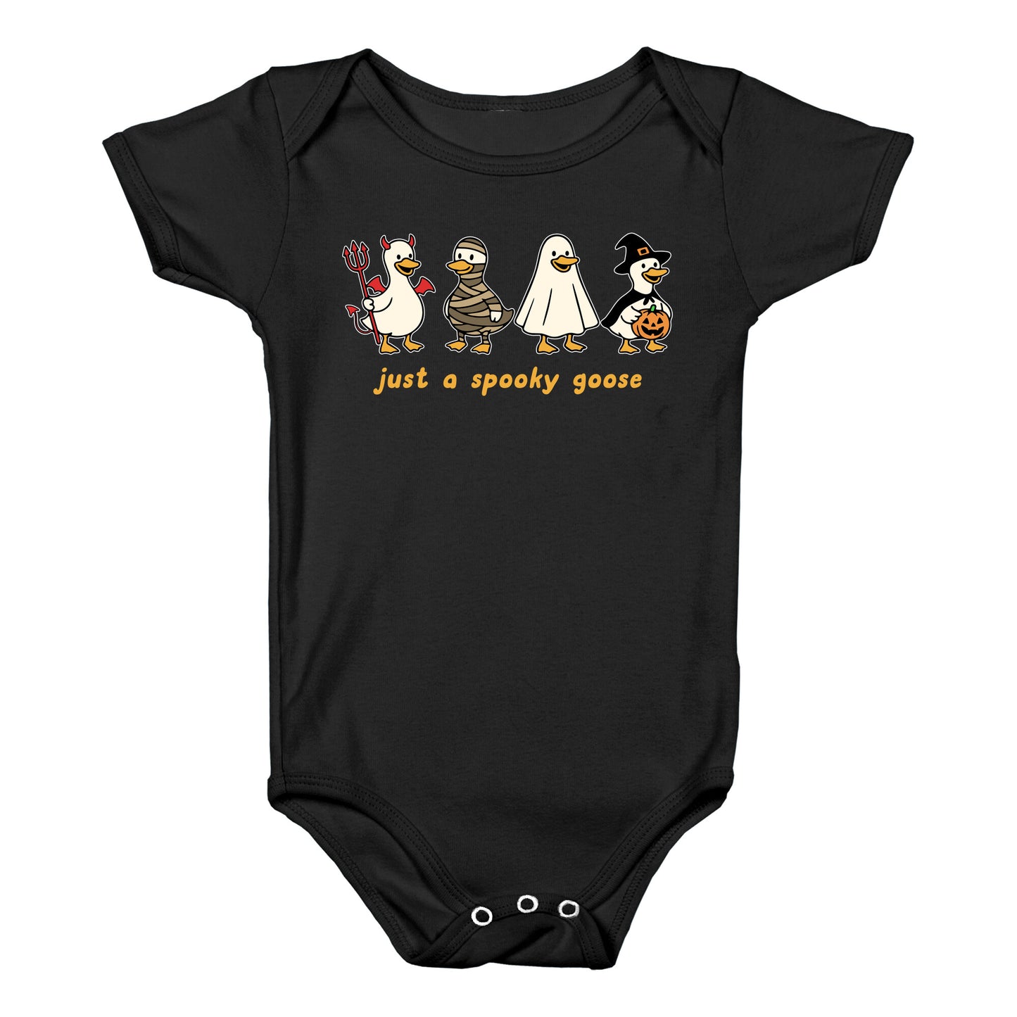 Halloween Just A Spooky Goose Baby One-Piece