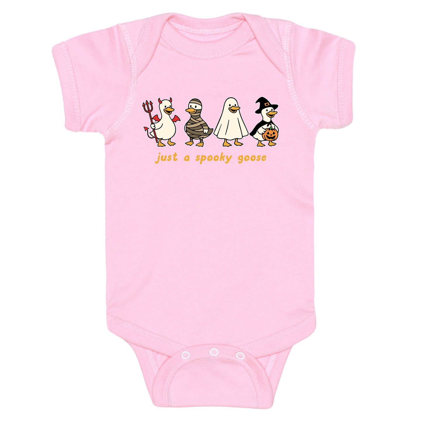 Halloween Just A Spooky Goose Baby One-Piece