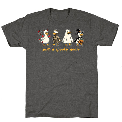 Halloween Just A Spooky Goose Unisex Triblend Tee