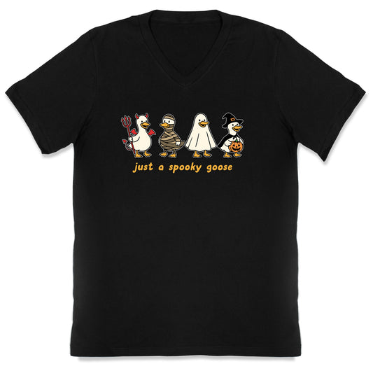 Halloween Just A Spooky Goose V-Neck