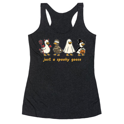 Halloween Just A Spooky Goose Racerback Tank