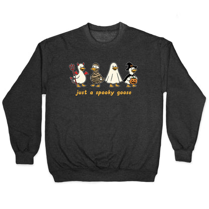 Halloween Just A Spooky Goose Crewneck Sweatshirt