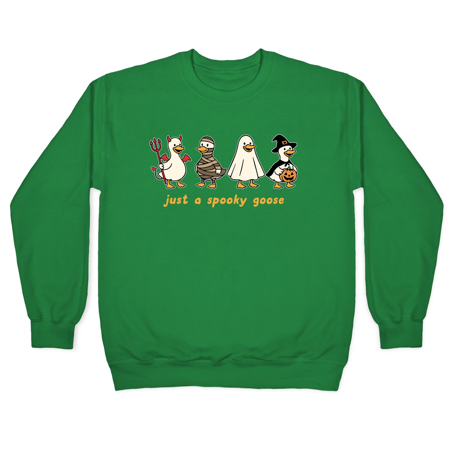 Halloween Just A Spooky Goose Crewneck Sweatshirt