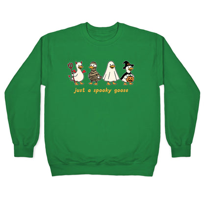 Halloween Just A Spooky Goose Crewneck Sweatshirt