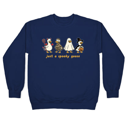 Halloween Just A Spooky Goose Crewneck Sweatshirt