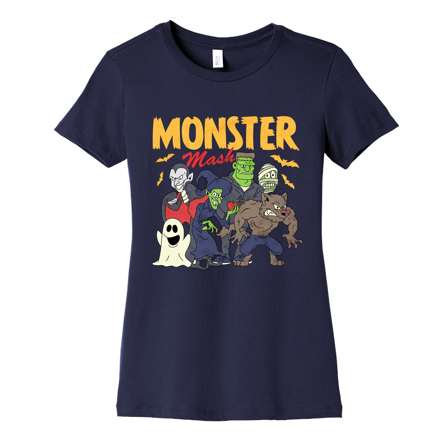 Halloween Monster Mash Womens Cotton Tee