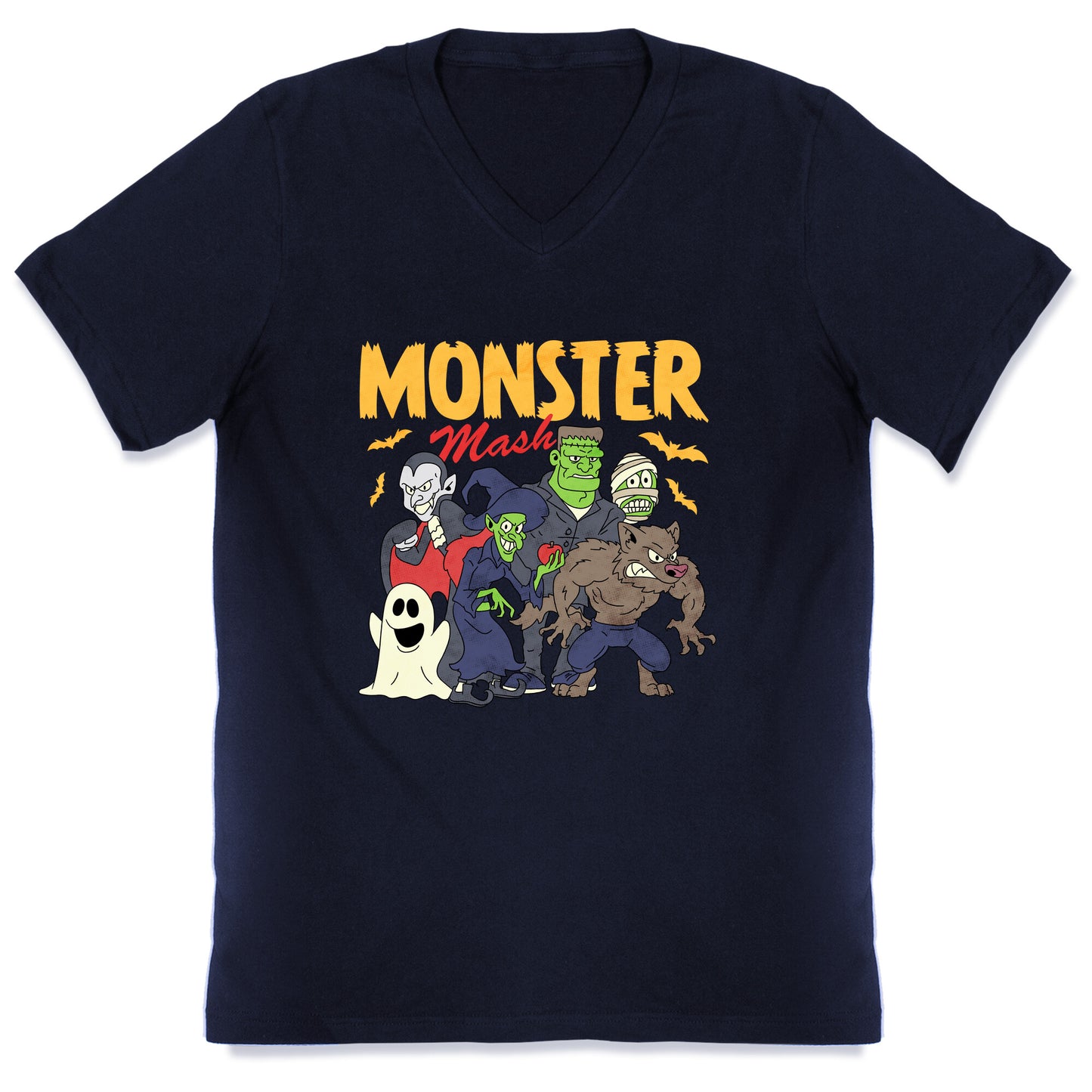 Halloween Monster Mash V-Neck