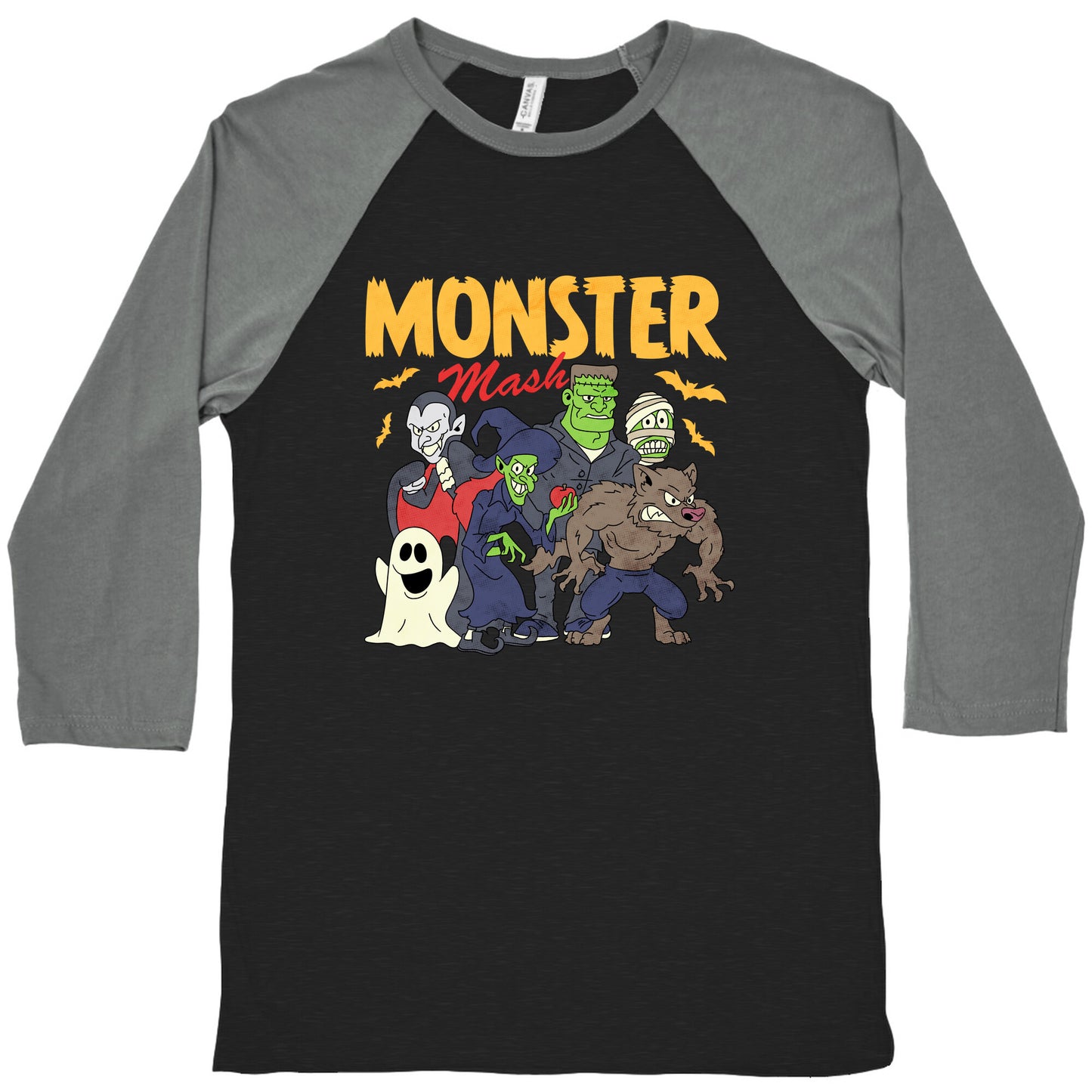 Halloween Monster Mash Baseball Tee