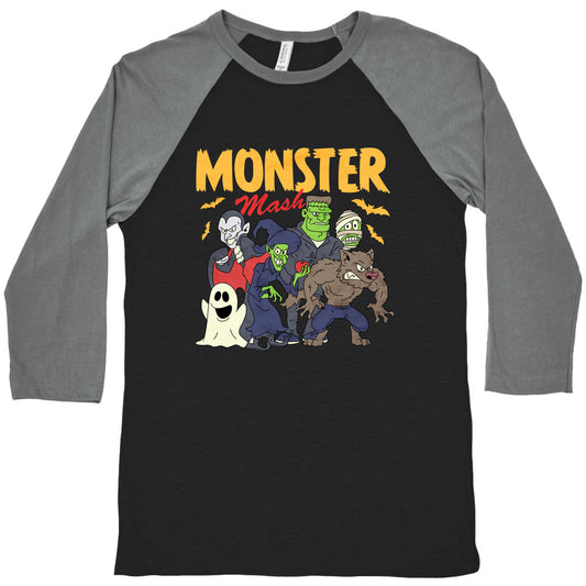 Halloween Monster Mash Baseball Tee
