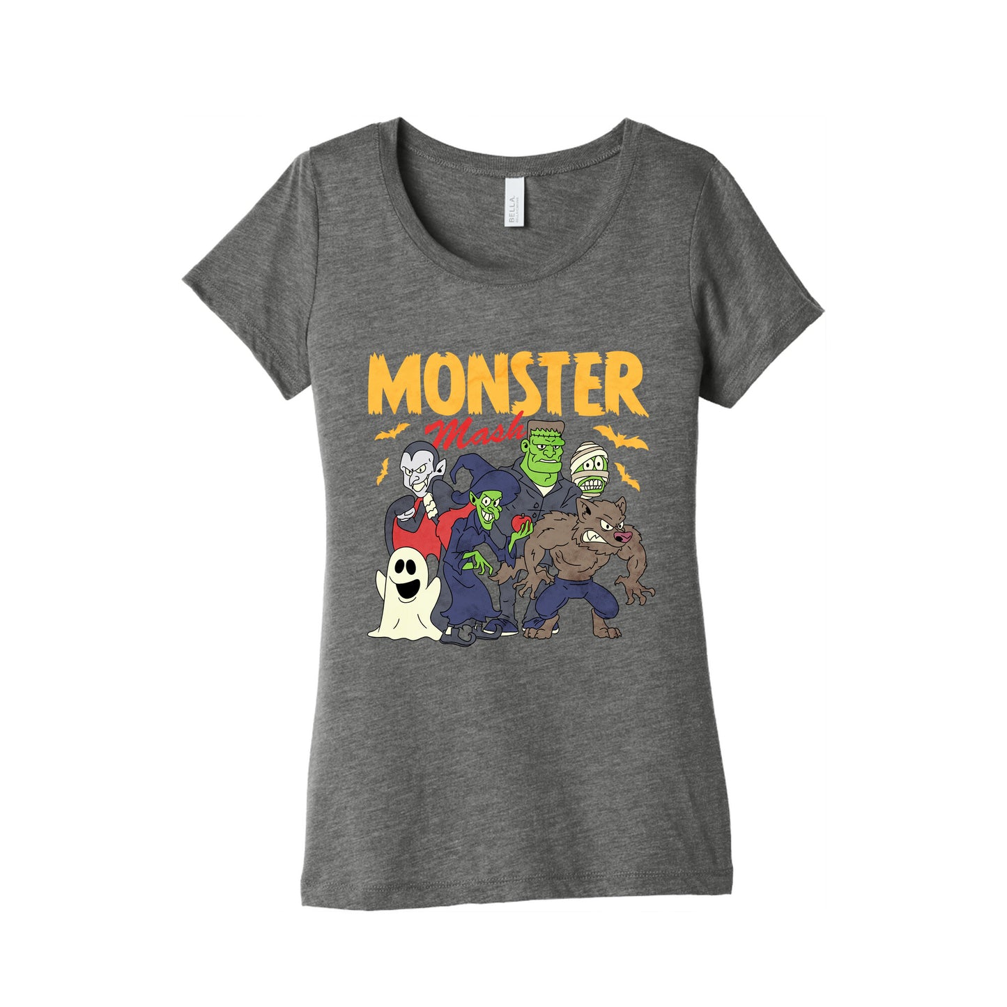 Halloween Monster Mash Womens Triblend Tee