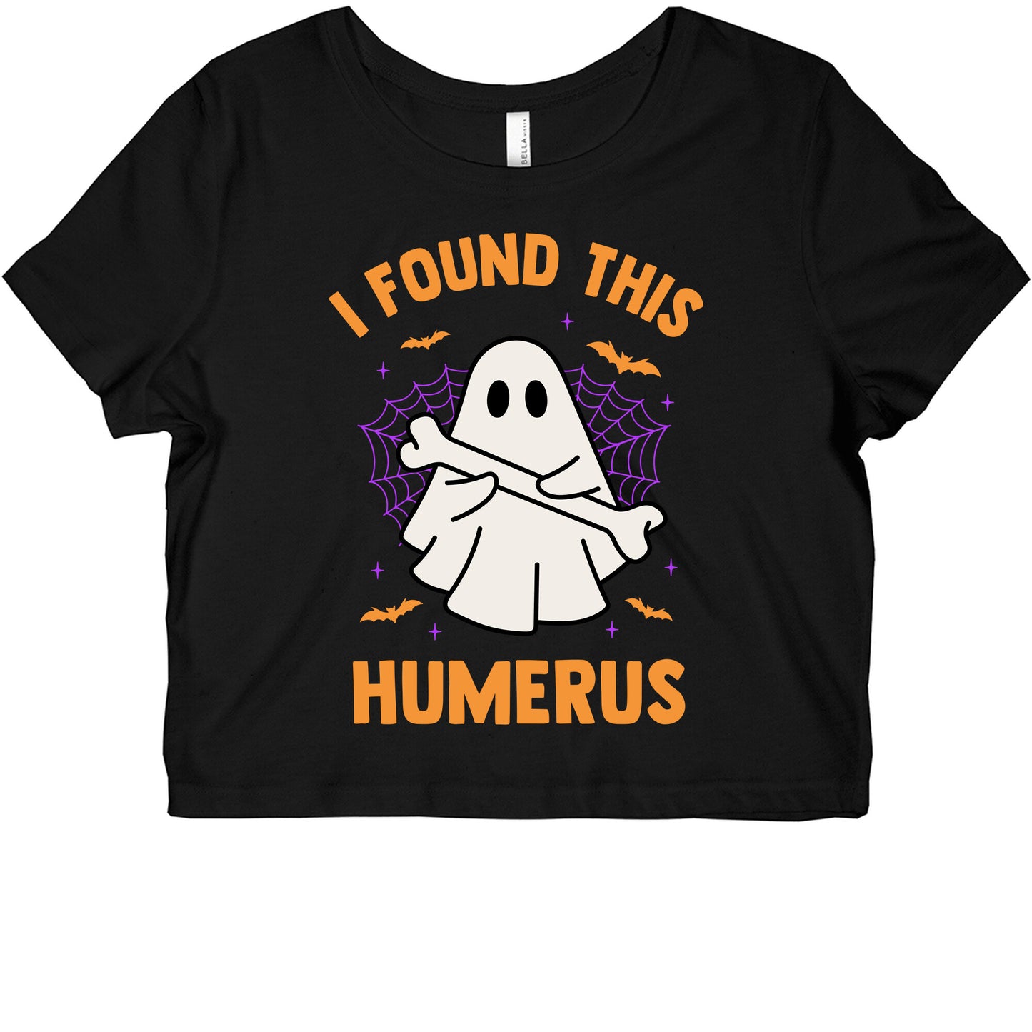 I Found This Humerus Womens Slim Fit Crop Top Tee