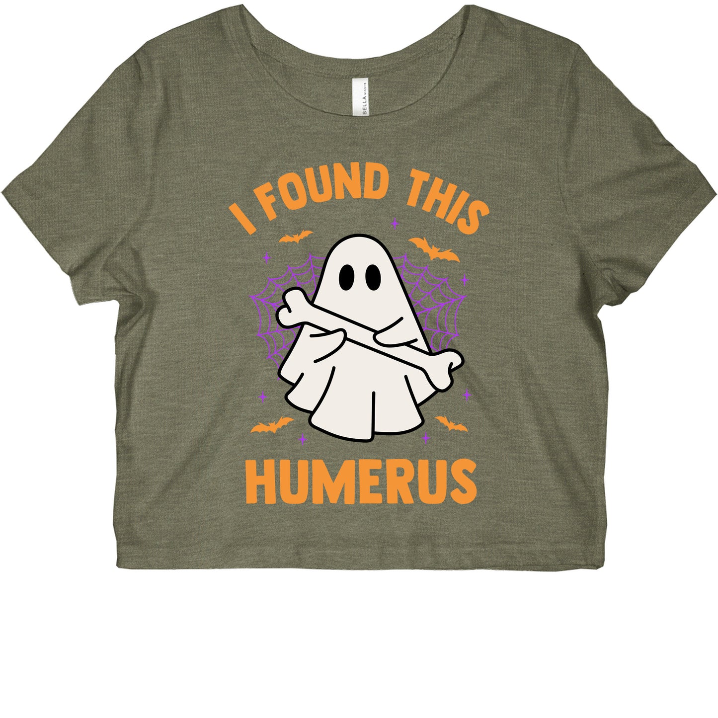 I Found This Humerus Womens Slim Fit Crop Top Tee