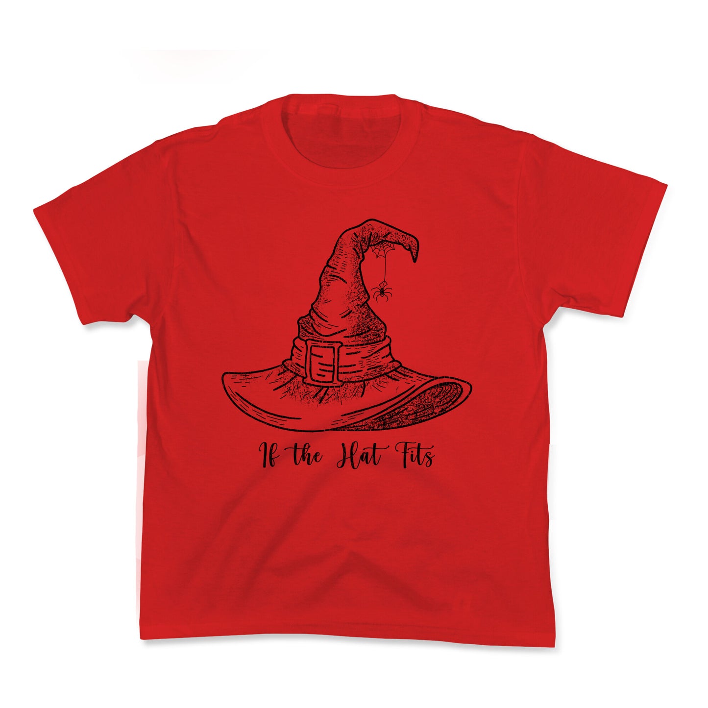 If the Hat Fits Halloween Witch Kids Tee