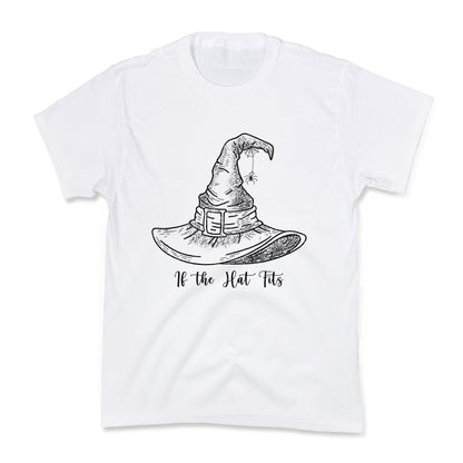 If the Hat Fits Halloween Witch Kids Tee