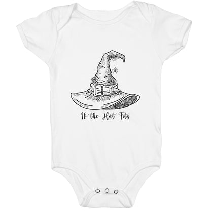 If the Hat Fits Halloween Witch Baby One-Piece
