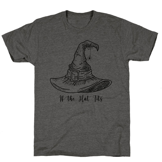 If the Hat Fits Halloween Witch Unisex Triblend Tee