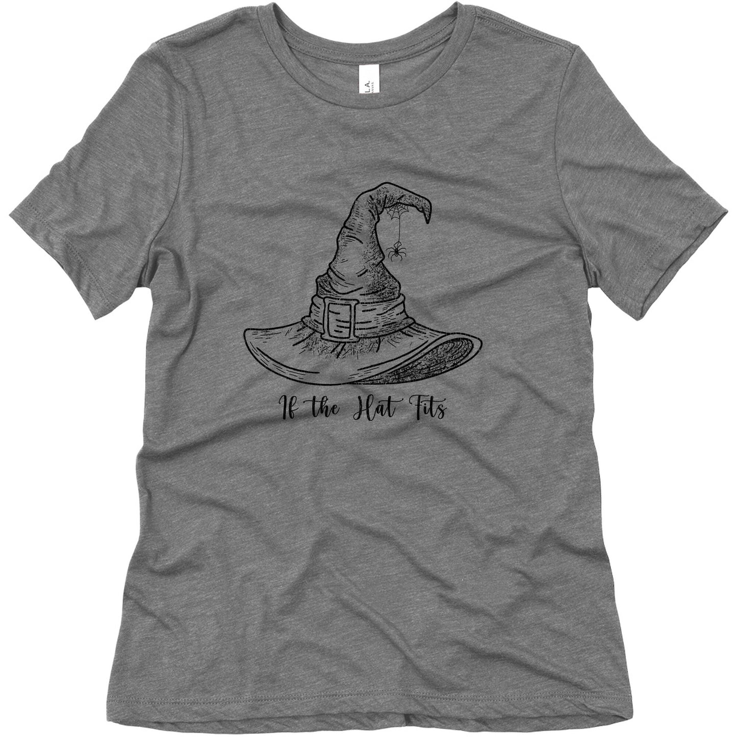 If the Hat Fits Halloween Witch Womens Relaxed Fit Triblend Tee