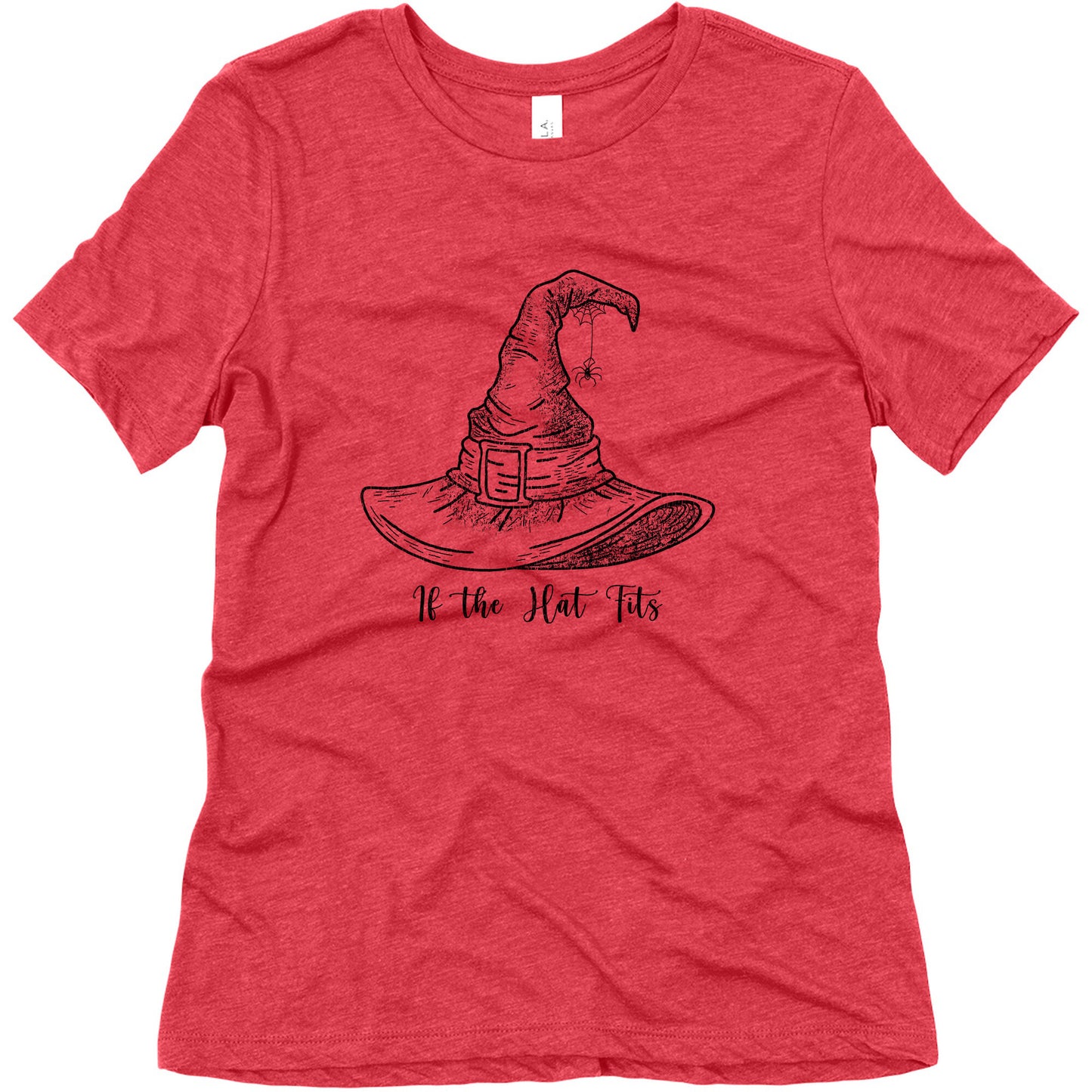 If the Hat Fits Halloween Witch Womens Relaxed Fit Triblend Tee