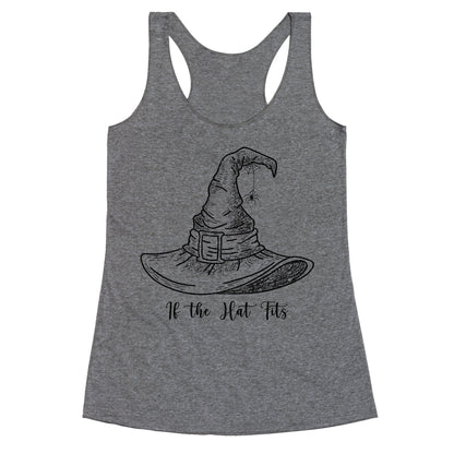 If the Hat Fits Halloween Witch Racerback Tank