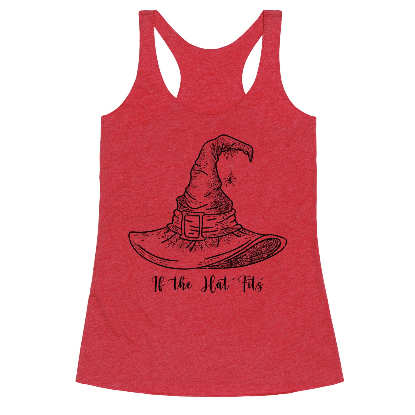 If the Hat Fits Halloween Witch Racerback Tank