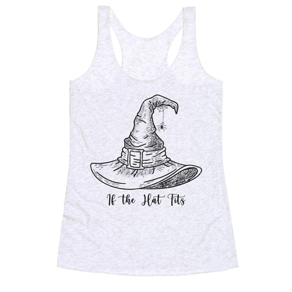 If the Hat Fits Halloween Witch Racerback Tank