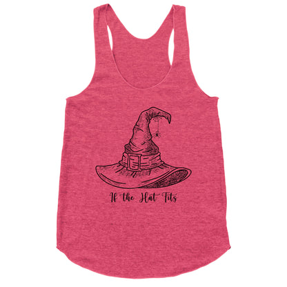 If the Hat Fits Halloween Witch Racerback Tank