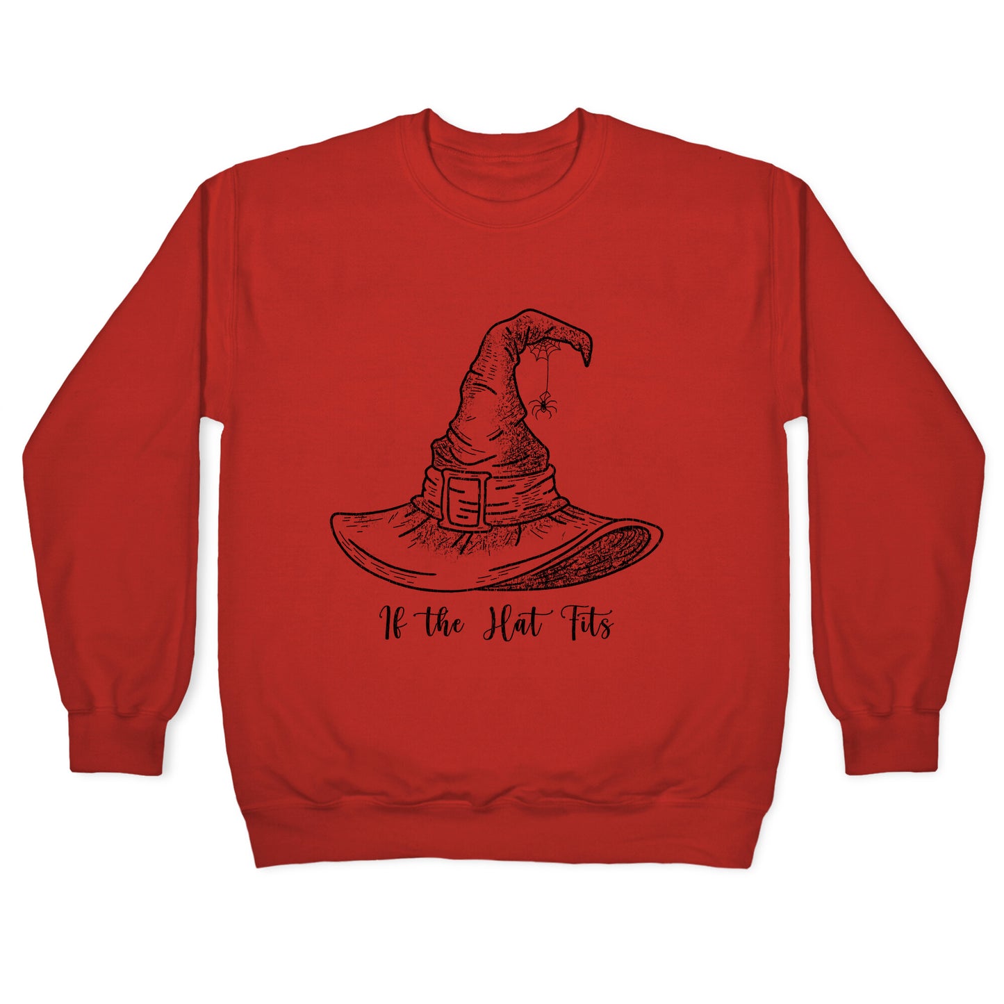 If the Hat Fits Halloween Witch Crewneck Sweatshirt
